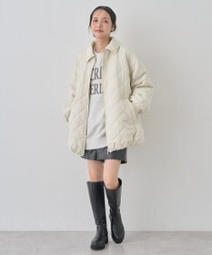 earth music&ecology ダブルステッチキルティングコート