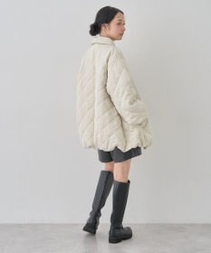 earth music&ecology ダブルステッチキルティングコート