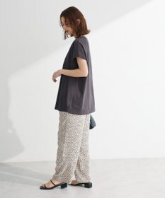 Green Parks フレンチスリーブ筆記体ロゴチュニック