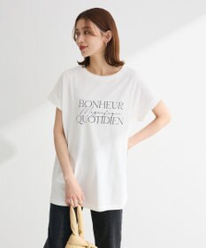 Green Parks フレンチスリーブ筆記体ロゴチュニック