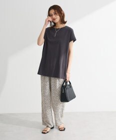 Green Parks フレンチスリーブ筆記体ロゴチュニック