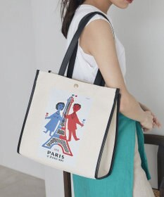 TOPKAPI 【Breath TOPKAPI】サヴィニャック × Breath TOPKAPI アート プリント オーガニックキャンバス トート バッグ