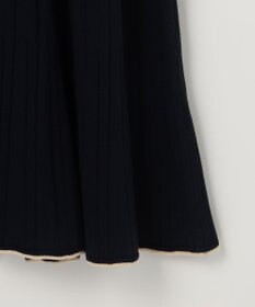 ANY SIS L バイカラーデザインニット ワンピース