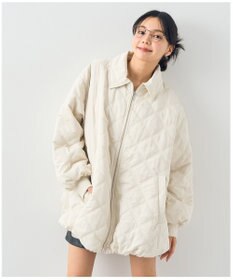 earth music&ecology ダブルステッチキルティングコート