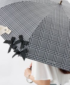 AURORA 【 JILL STUART（ジル スチュアート）】・WEB限定・　リボン付き晴雨兼用パラソル(折りたたみ)
