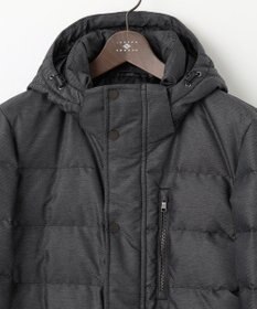 JOSEPH ABBOUD 【撥水/軽量/防風/フード取り外し可/ダウン】インターレースカルゼ  ダウン ブルゾン