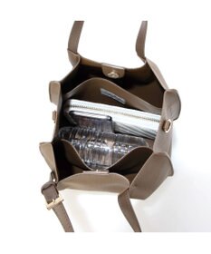 UNBILLION カシュカシュ cachecache / フェイクレザーショルダーバッグ付スクエアトート