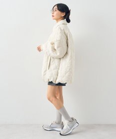 earth music&ecology ダブルステッチキルティングコート