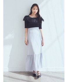 earth music&ecology デコルテチュールニットプルオーバー