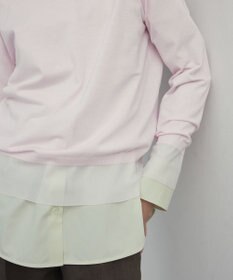 BEIGE， 【洗える】JULIE / シルク混クルーネックシアートップス