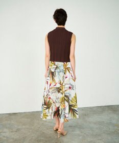 GRACE CONTINENTAL リゾートリーフプリントスカート