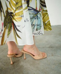 GRACE CONTINENTAL リゾートリーフプリントスカート