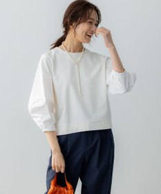 組曲 L 【WEB限定】ランタンスリーブミニ裏毛 プルオーバー