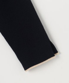 ANY SIS L バイカラーデザインニット ワンピース