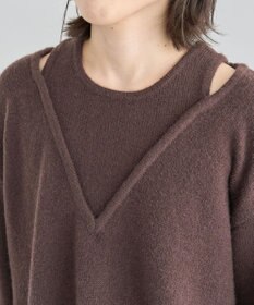 Green Parks フェイクレイヤードＶネックニットプルオーバー