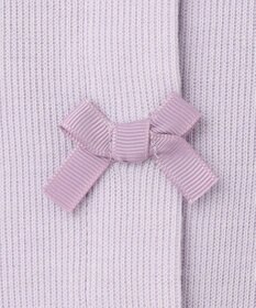 ANY KIDS スナップボタン リボン カーディガン