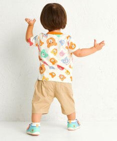 MIKI HOUSE HOT BISCUITS 【80-120cm】カラフルビーンズ 総柄半袖Tシャツ