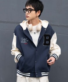 WEGO 【ユニセックス着用ITEM】スウェットフードスタジャン