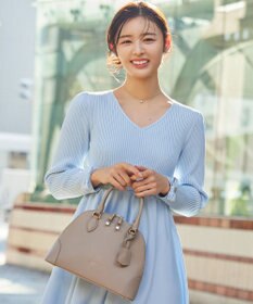 TOCCA 【大人百花掲載】AETERUNUM LEATHER BAG バッグ グレージュ系