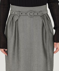 uncrave ヘリンボーンスーツ スカート（uncrave WHITE）