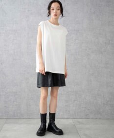 WEGO 【5色3サイズ展開/ユニセックス着用ITEM/洗える/綿100%】スリーブレスコットンT