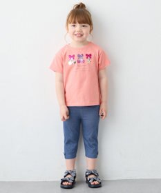 ANY KIDS 【綿100%】ドロップショルダーミラクルスパンコールTシャツ