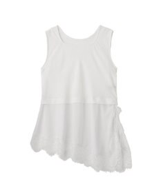 YECCA VECCA 2wayアシメデザインノースリーブブラウス