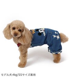 PET PARADISE ディズニー ミッキーマウス＆プルート  お散歩柄オーバーオール   【小型犬】