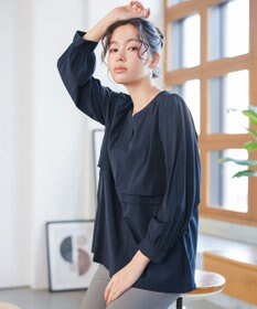 Tiaclasse L レイヤードデザインブラウス