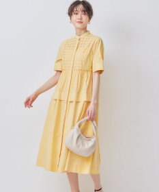 組曲 エンブロイダリーレース シャーティング ワンピース