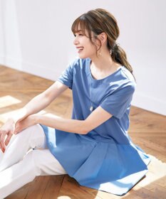 Tiaclasse 【洗える】イレギュラーヘムチュニックブラウス