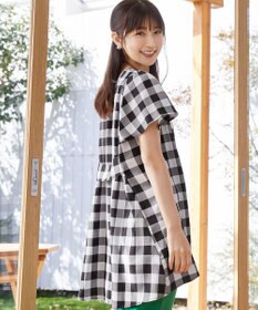 Tiaclasse L 【小倉優子さん着用・選べる袖TYPE・洗える】バックフレアチュニック