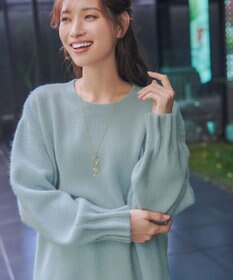 Tiaclasse 袖タックニットプルオーバー