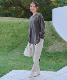 Tiaclasse 袖タックニットプルオーバー