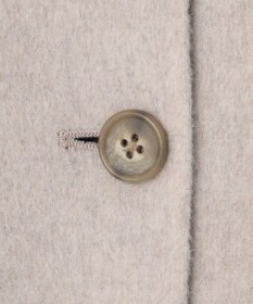 J.PRESS LADIES 【リバーシブル】ウールナイロン リバー ノーカラー ショートコート