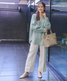 Tiaclasse 袖タックニットプルオーバー