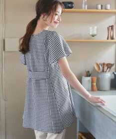 Tiaclasse L 【小倉優子さん着用・選べる袖TYPE・洗える】バックフレアチュニック