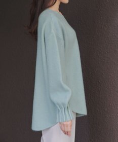 Tiaclasse 袖タックニットプルオーバー