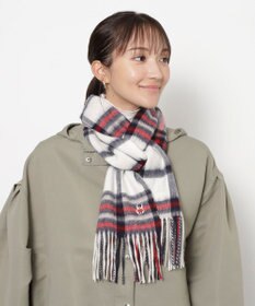 MOONBAT 【WEB限定】MACKINTOSH PHILOSOPHY ウール100%バッキンガムベア チェックマフラー (パッケージ付き)