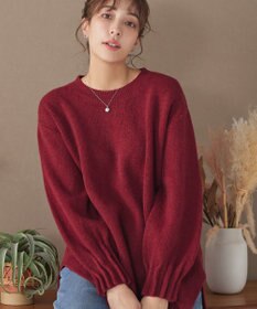 Tiaclasse 袖タックニットプルオーバー