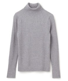 UNFILO 【吸湿発熱】リブ タートルネック ニット