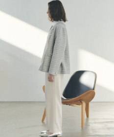 YECCA VECCA ノーカラーツイードジャケット