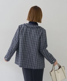 YECCA VECCA ノーカラーツイードジャケット