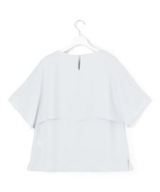 23区 L 【吸水速乾/UVカット/接触冷感】ストレッチジョーゼット  ケープデザイン カットソー