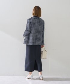 YECCA VECCA ノーカラーツイードジャケット