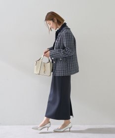 YECCA VECCA ノーカラーツイードジャケット