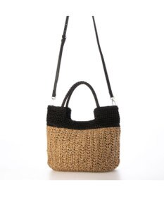 UNBILLION カシュカシュ cachecache / 切り替え編みクロッシェ2wayミニトート