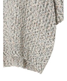 AMERICAN HOLIC カラーネップ透かし編みニットプルオーバー