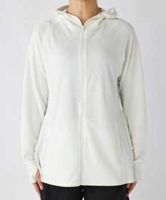 OP／FILA 【ocean pacific】フェイスガード付き バックフリル ラッシュガードパーカー