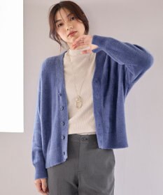 ANY 【洗濯機可】フェザーニットカーディガン